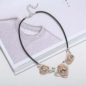 Vintage Necklace Leather Rope